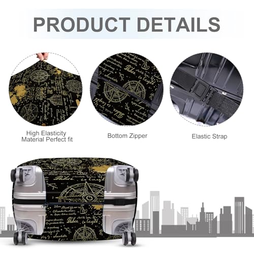 Magical Night Map Luggage Cover (#136 / S(fits 20-22inch suitcase))