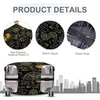 Magical Night Map Luggage Cover (#136 / S(fits 20-22inch suitcase))