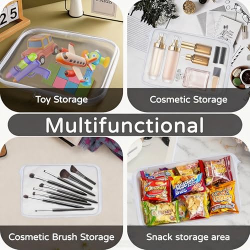 3PCS Clear Hard Plastic Zipper Case (3PCS-S)