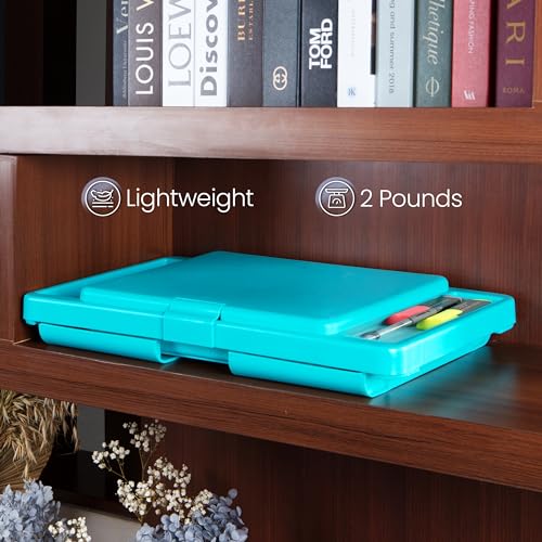 Foldable Lap Desk for Adults (Teal Blue)
