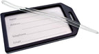 5 Pack - Premium Rigid Airline Luggage Tag Holders - Heavy Duty Hard Plastic - Image 6