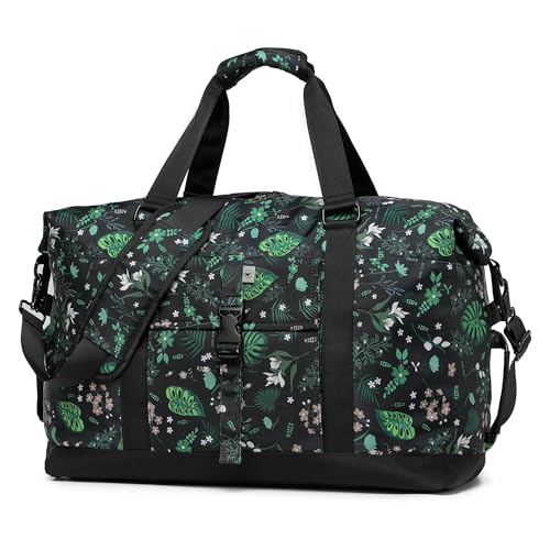 Duffel with Utility Pouch (Floral & Foliage)