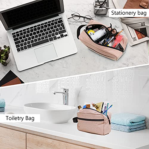 Travel Toiletry Bag for Women and Men (Pink)