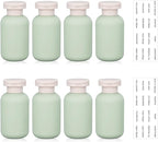 3.4 oz Plastic Small Travel Shampoo Bottles, Refillable Flip Cap Squeeze Bottles by UMETASS