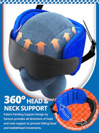 Travel Pillow with Strap (Travel Pillow & PE Board Foot Hammock)