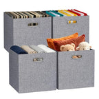 Fabric Storage Cubes (13×13×13/4pcs / Black/White Mixed)