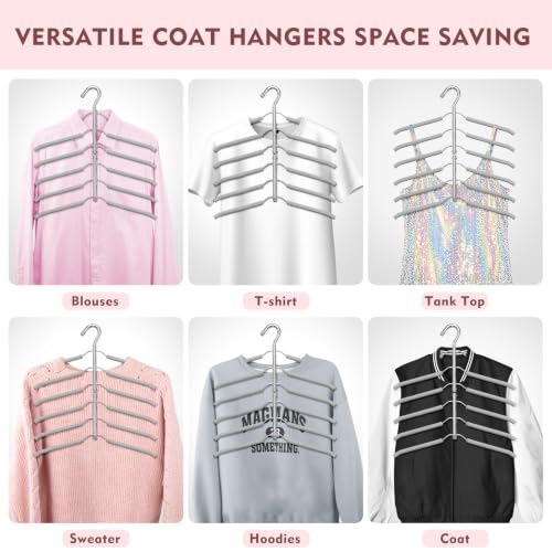 Space Saving Clothes Hangers (Gray)