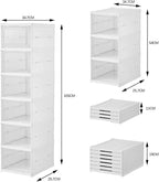 Shoe Organizer Foldable Shoe Rack, No Assembly Box Covered Shoe Storage - Image 2