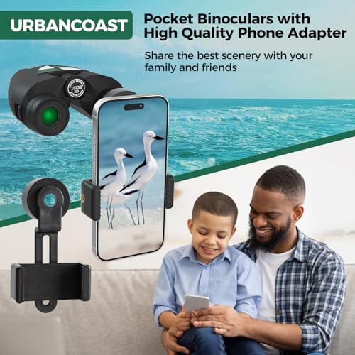 15x32 Compact Binoculars for Adults High Power with Phone Adapter