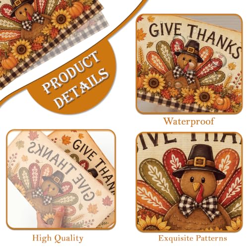 Thanksgiving Placemats 6 Pcs (Thanksgiving Turkey)