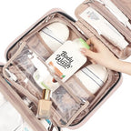 Travel Toiletry Bag for women (Extra-Large / Pink)
