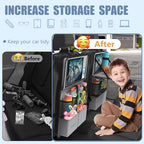 Car Backseat Organizer with Tablet Holder (Gray / 2pack)