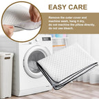 Travel Pillow (S-12 Inchx16 Inch / Cooling White)