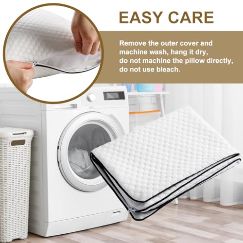 Travel Pillow (S-12 Inchx16 Inch / Cooling White)