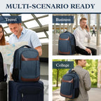 Travel Laptop Backpack 17 Inch (Blue Brown / 17.3 Inch(40L))
