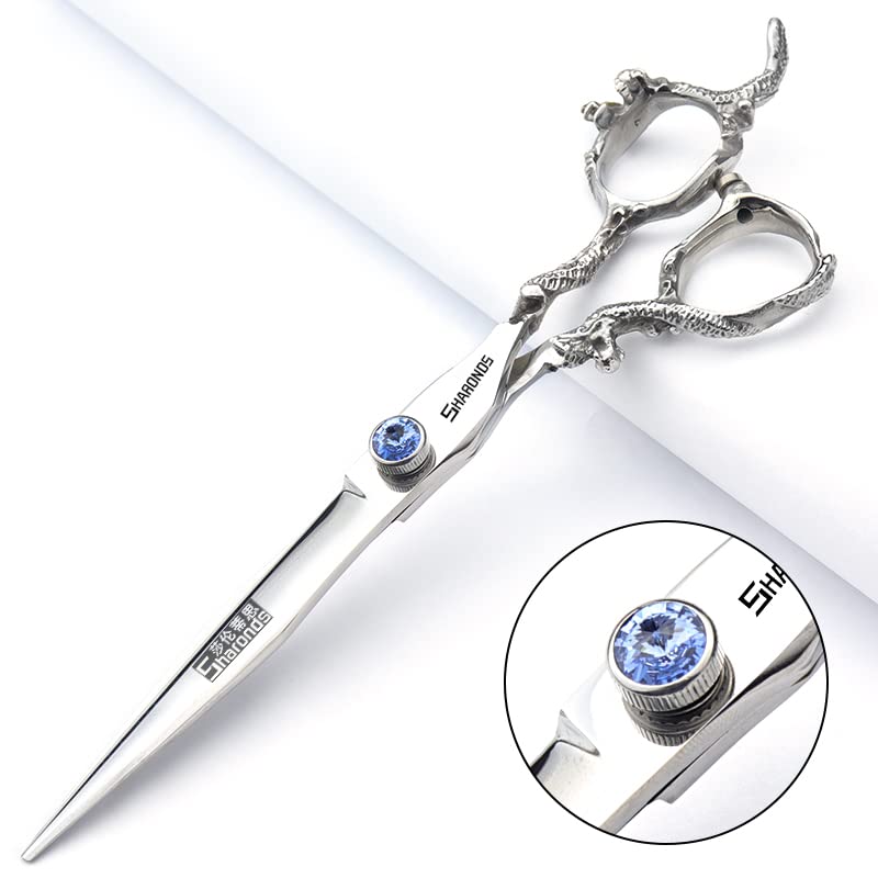 6/7/8/9 Inches Professional Hairdressing Scissors Set,Stainless Steel Hairdressing Scissors for Women & Men… (6 inch 2PC) (6 Inch 2pc)