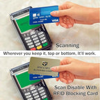5 Pack RFID Blocking Card for Credit Debit ID Card (Golden)