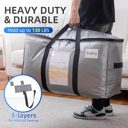 2 Pack Silver Extra Large Moving Bags (Silver / 2 Large)