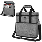 Insulated Wine Cooler Bag (6 Bottle / Heather Gray)
