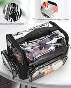 Makeup Brush Bag (Black Clear)
