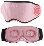 Bluetooth Sleep Headphones with 3D Eye Mask for Zero Pressure (Gloss Pink)