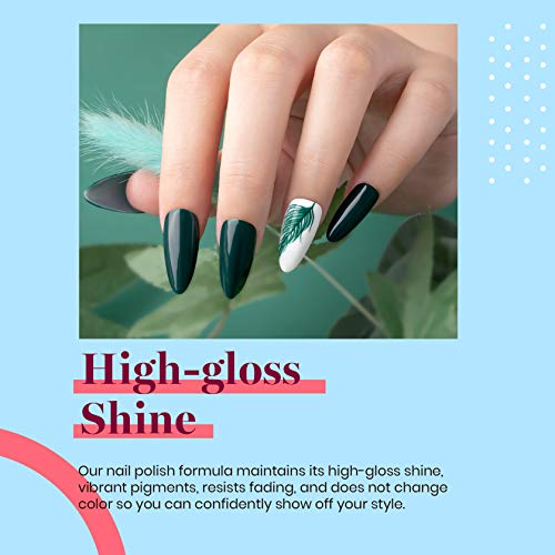 Beetles Green Gel Nail Polish (H - Creme Green | Forest Green)