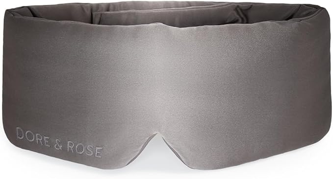 Dore & Rose Deep Sleep Mask Light Blocking, 23 Momme Mulberry Silk Eye Mask by DoreRose