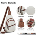 Sling Bag Crossbody Bags (Beige With Brown)