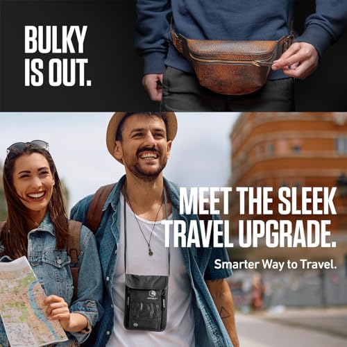 Travel Neck Wallet (One Size / Silver)