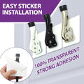 1 Stopper Adhesive Door Stop (Chrome / 4 INCH X 1 PACK)