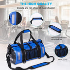 Waterproof Bag Duffel Bag 20L 30L 40L with Welded Seams Shoulder Straps (Blue / 30L)