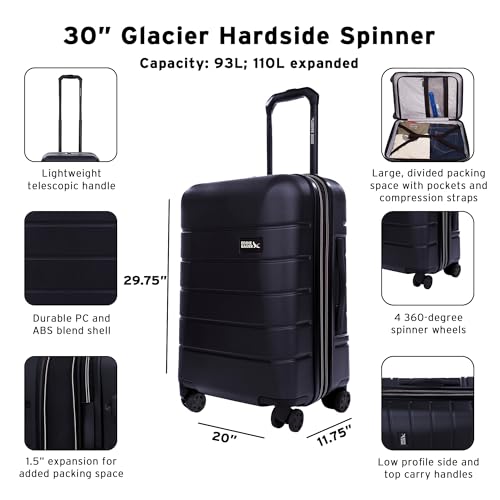 Glacier Hardside Luggage (Storm / 22" (Carry-On))