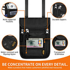 Neck Wallet for Travel (Orange)