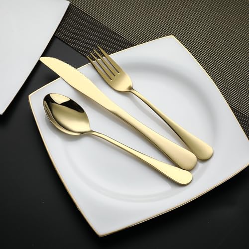 Travel Utensils with Case (Gold)