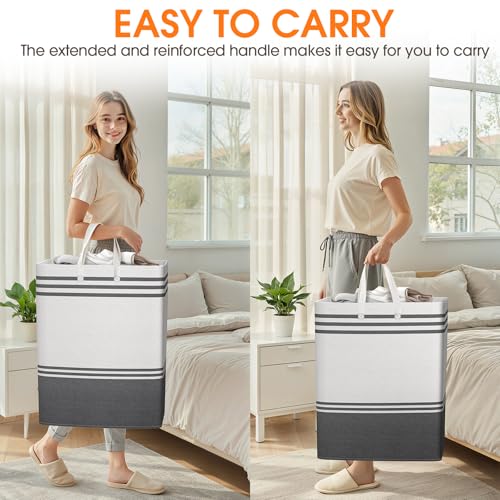 3 Pack Large Laundry Baskets (3 x 125L)