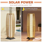 Outdoor Floor Lamp Solar Lantern (1 PC Large / Crossover Natural)