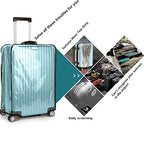 30 Inch Waterproof Clear Suitcase Cover (Black Trim-0.4mm / 30" Suitcase Cover.)