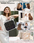 Makeup Bag with LED Mirror (Black Star / Small)