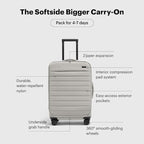 Away Softside Bigger Carry-On Suitcase, 23 Inch Lightweight, Expandable - Image 3