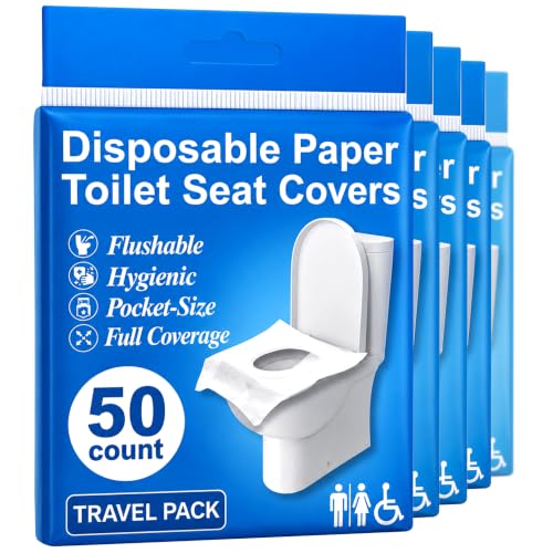 Disposable Toilet Seat Covers Flushable XL 50 Pack (X-Large (Pack of 50))