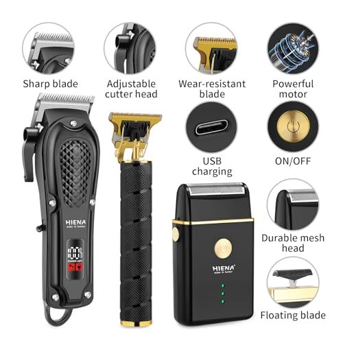 Hair Clipper Set for Men (Black a)