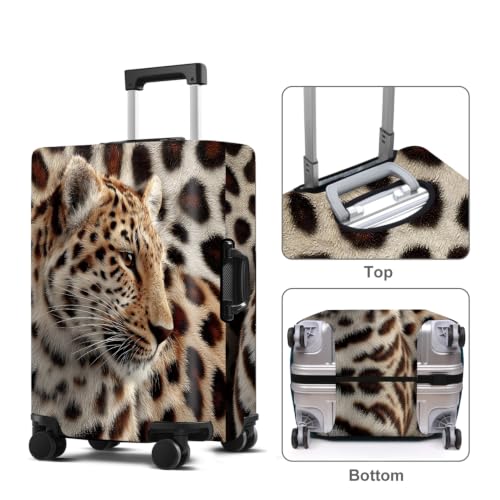 Luggage Cover Washable Suitcase Protector Anti (Leopard / M(fits 24-26Inch suitcase))