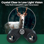 15x32 Compact Binoculars for Adults High Power with Phone Adapter