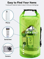 Dry Bag Waterproof Backpack with Phone Case (Lemon Green / 30L)