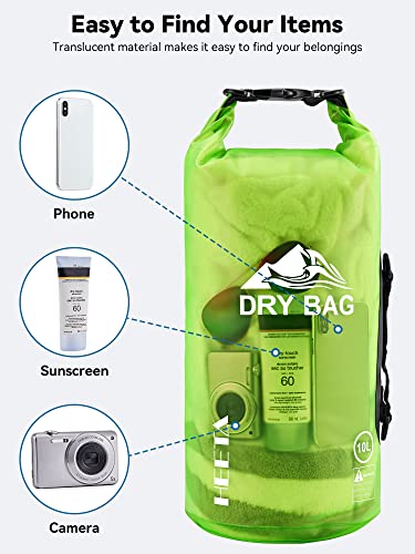 Dry Bag Waterproof Backpack with Phone Case (Lemon Green / 30L)