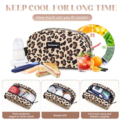 Small Cooler Bag (Brown Leopard)
