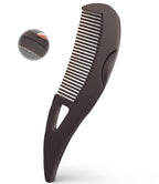 Dandruff Comb Fine Tooth Scalp Detox Comb Lice for Women, Men & Kids Stainless Steel Scalp Detoxing, Sweep & Massage Hair Brush Tool for Hair Care (Brown)