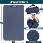 Travel Blanket Airplane Compact with Bag Lightweight (Navy Blue / 65 x 40 inches)