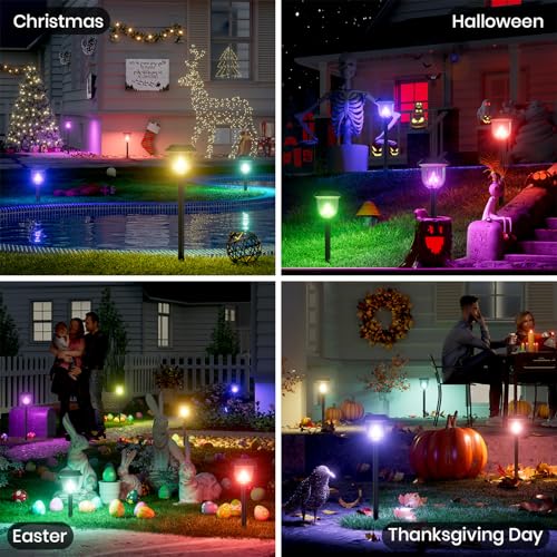 Solar Yard Lights (Multicolor / 4 Pack)
