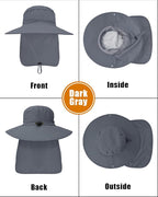 Outdoor Sun Hats with Stowable Neck Flap - Image 2
